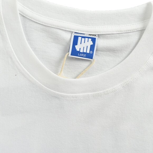 Undefeated Blue Print White Short-Sleeved T-Shirt - Picture 3 of 7